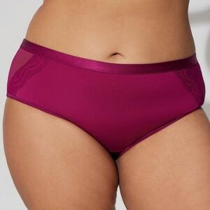 Torrid Size 1 Second Skin Mid-Rise Hipster Panty Navarra Pink